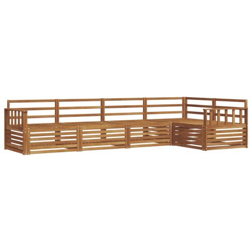 Комплект дивани за открито 5 pcs Естествен