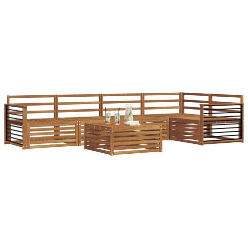 Комплект дивани за открито 6 pcs Естествен