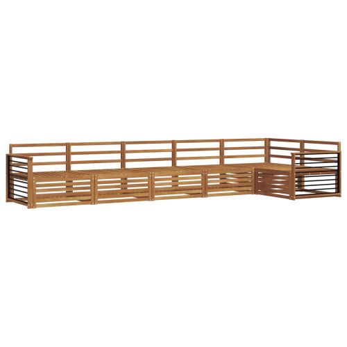 Комплект дивани за открито 6 pcs Естествен