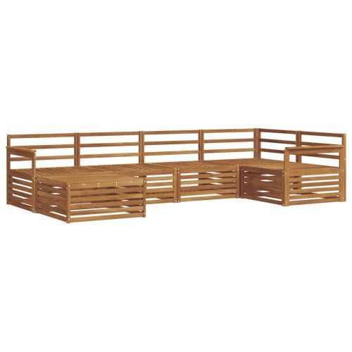 Комплект дивани за открито 6 pcs Естествен