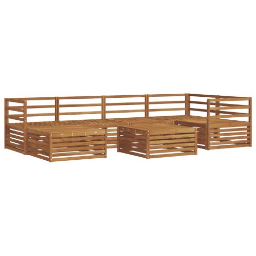 Комплект дивани за открито 7 pcs Естествен