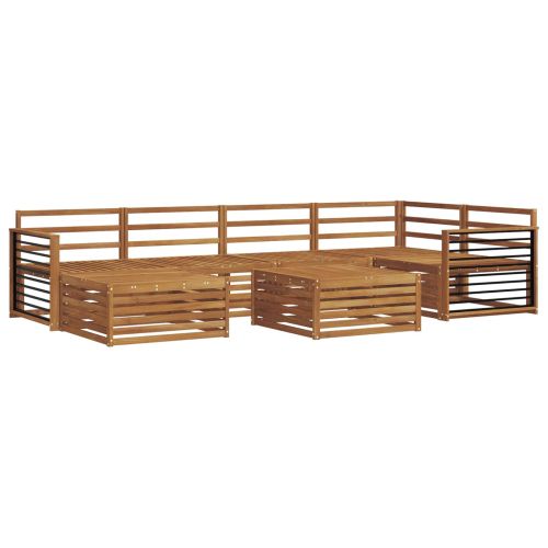 Комплект дивани за открито 7 pcs Естествен