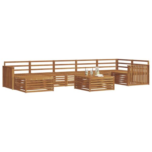 Комплекти дивани 8 pcs Естествен Солидно акациево дърво