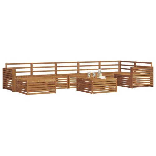 Комплекти дивани 8 pcs Естествен Солидно акациево дърво