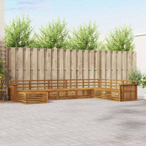 Комплекти дивани 8 pcs Естествен Солидно акациево дърво