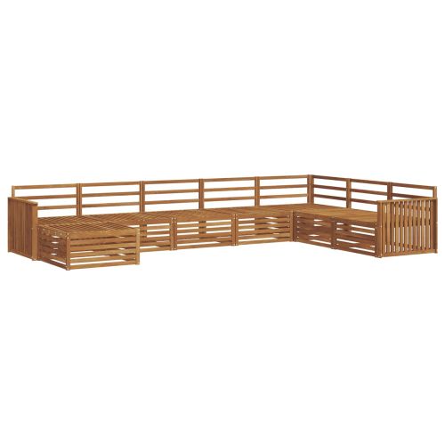 Комплекти дивани 8 pcs Естествен Солидно акациево дърво