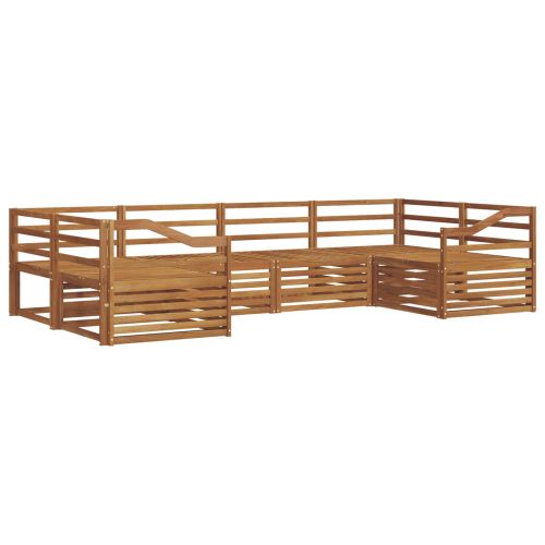 Комплекти дивани 6 pcs Естествен Солидно акациево дърво