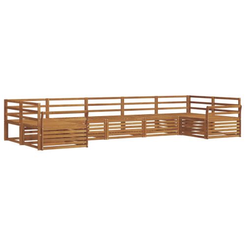 Комплекти дивани 7 pcs Естествен Солидно акациево дърво