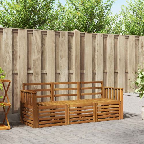 Комплекти дивани 3 pcs Естествен Солидно акациево дърво