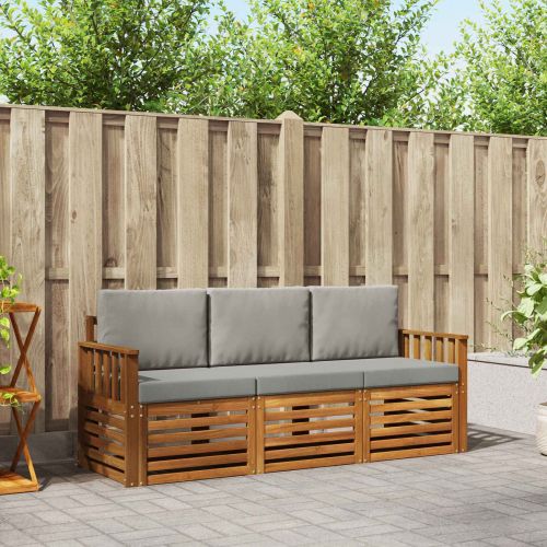 Комплекти дивани с възглавница 3 pcs Естествено и светло сиво