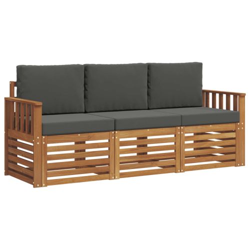 Комплекти дивани с възглавница 3 pcs Натурален и Антрацит