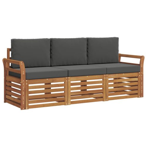 Комплекти дивани с възглавница 3 pcs Натурален и Антрацит