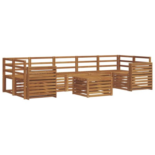 Комплекти дивани 8 pcs Естествен Солидно акациево дърво