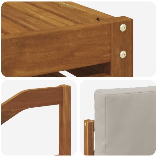 Комплекти дивани с възглавница 8 pcs Естествено и светло сиво