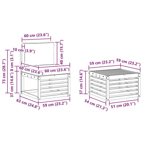 Комплекти дивани с възглавница 9 pcs Естествено и светло сиво