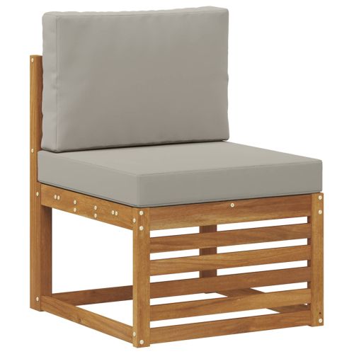 Комплекти дивани с възглавница 9 pcs Естествено и светло сиво