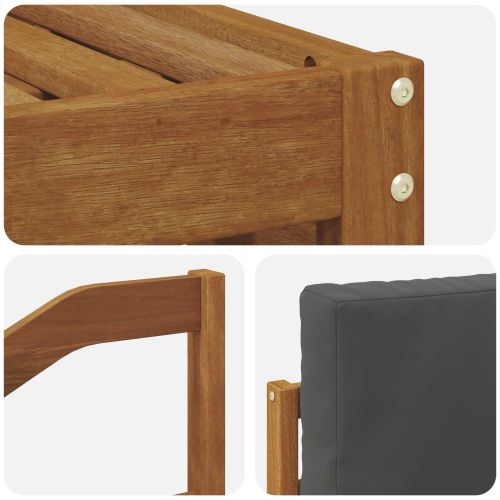 Комплекти дивани с възглавница 4 pcs Натурален и Антрацит