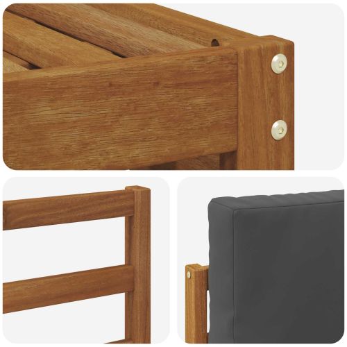 Комплекти дивани с възглавница 5 pcs Натурален и Антрацит