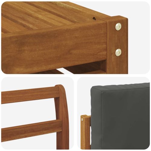 Комплекти дивани с възглавница 6 pcs Натурален и Антрацит