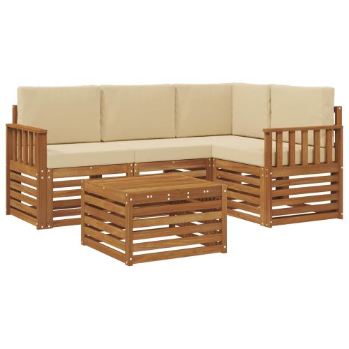 Комплекти мебели 5 pcs Натурален и Бежов Инженерно дърво