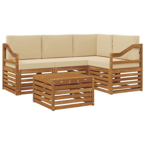 Комплекти мебели 5 pcs Натурален и Бежов Инженерно дърво