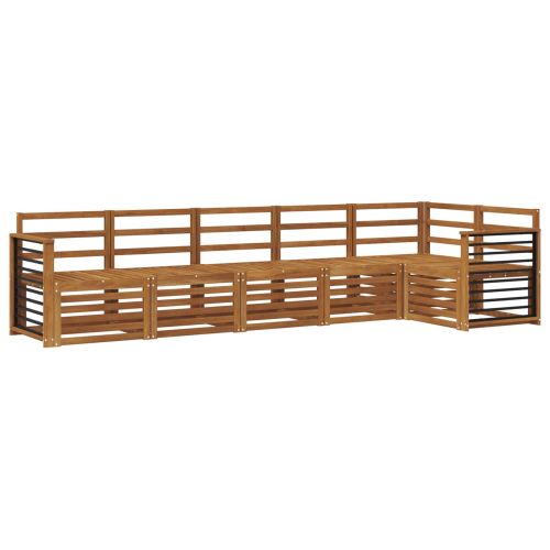 Комплекти дивани 6 pcs Естествен Солидно акациево дърво