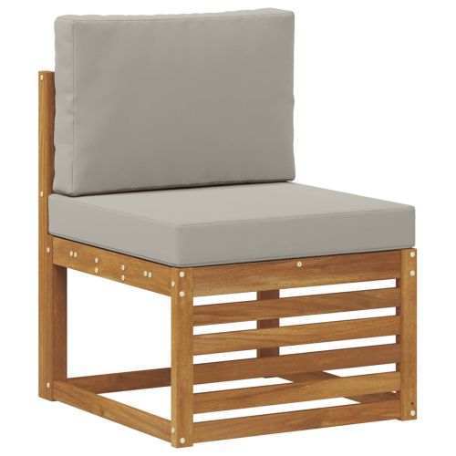 Комплекти дивани с възглавница 6 pcs Естествено и светло сиво