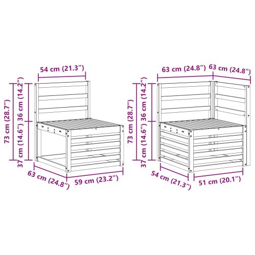 Комплекти дивани 8 pcs Естествен Солидно акациево дърво