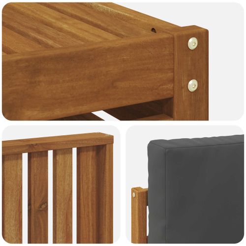 Комплекти дивани с възглавница 7 pcs Натурален и Антрацит