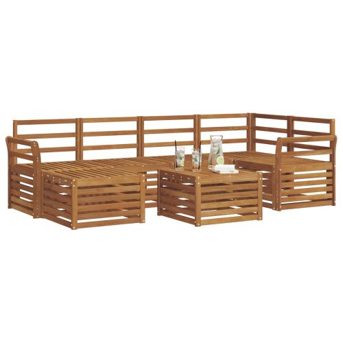 Комплекти дивани Естествен Солидно акациево дърво