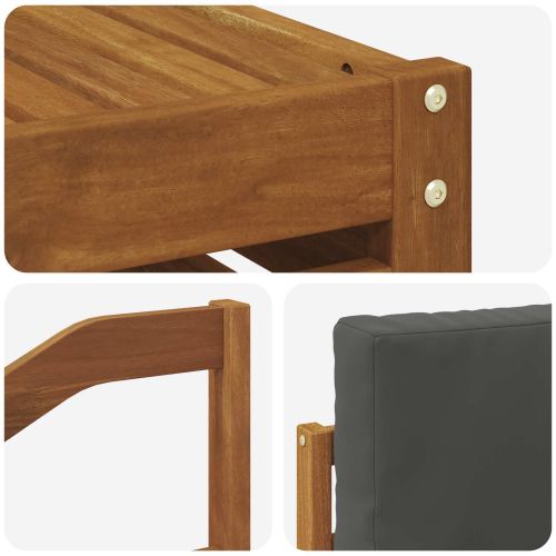 Комплекти дивани с възглавница 7 pcs Натурален и Антрацит