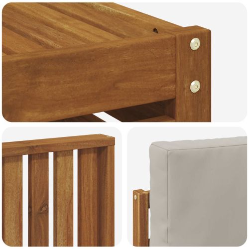 Комплекти дивани с възглавница 8 pcs Естествено и светло сиво