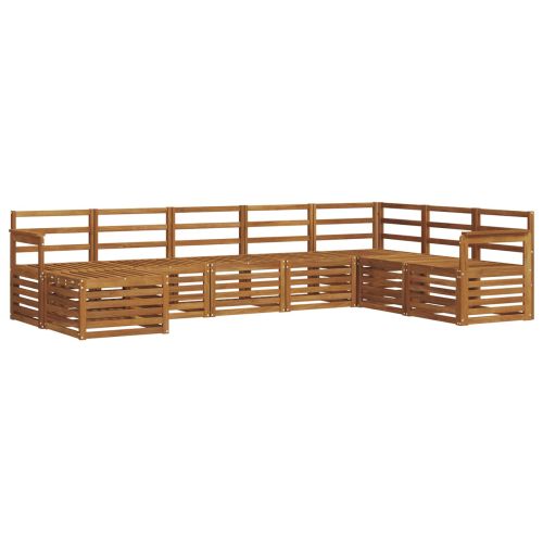 Комплекти дивани 8 pcs Естествен Солидно акациево дърво