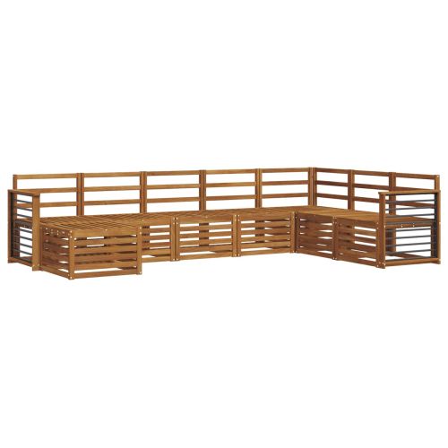 Комплекти дивани 8 pcs Естествен Солидно акациево дърво