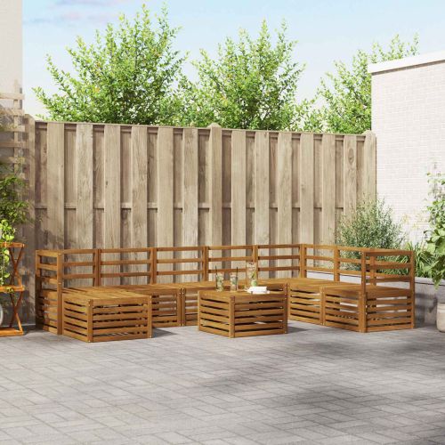 Комплекти дивани Естествен Солидно акациево дърво