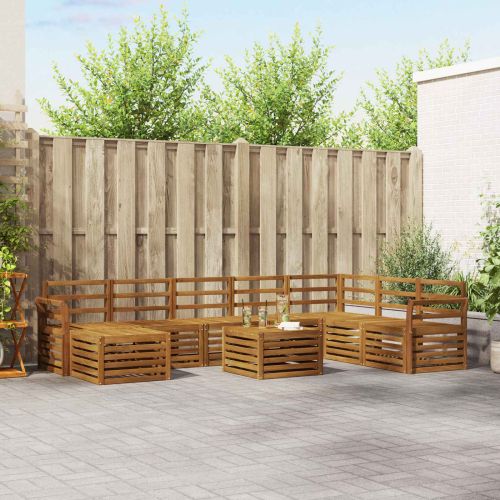 Комплекти дивани Естествен Солидно акациево дърво