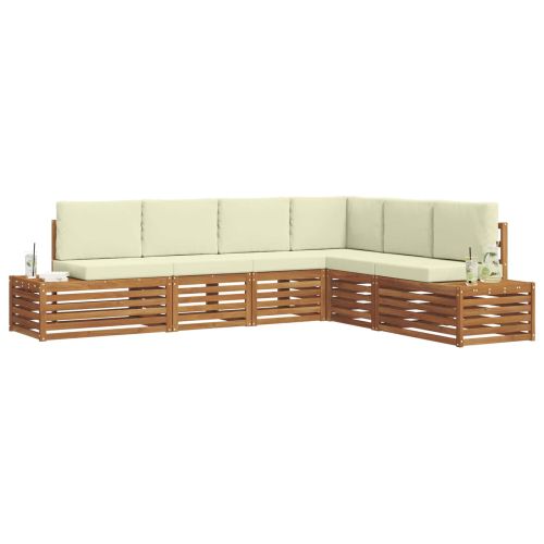 Комплекти дивани с възглавница 6 Брой Натурален и Крема