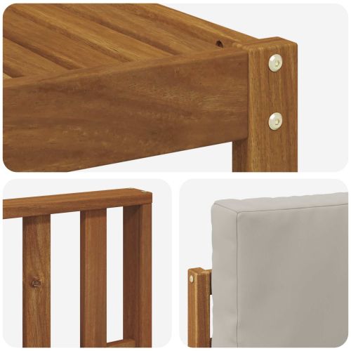 Комплекти дивани с възглавница 10 pcs Естествено и светло сиво