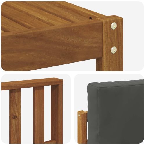 Комплекти дивани с възглавница 10 pcs Натурален и Антрацит