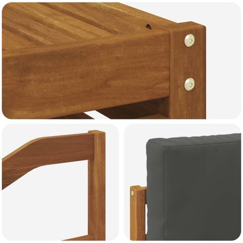 Комплекти дивани с възглавница 10 pcs Натурален и Антрацит