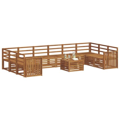 Комплекти дивани Естествен Солидно акациево дърво