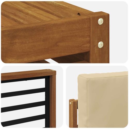 Комплекти дивани с възглавница 11 pcs Натурален и Бежов