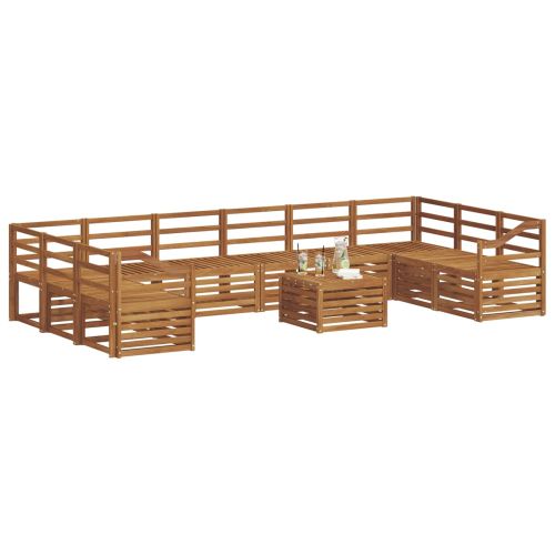 Комплекти дивани Естествен Солидно акациево дърво