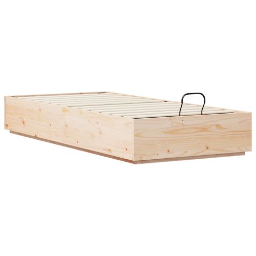 Отоманско легло Естествен 80 x 200 cm Масивна боровина