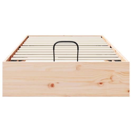 Отоман легло рамка с хранилище 2 pcs Естествен 70 x 190 cm