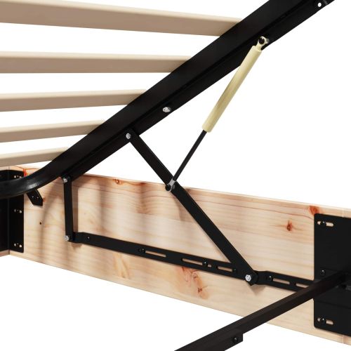 Отоман легло рамка с хранилище 2 pcs Естествен 70 x 190 cm