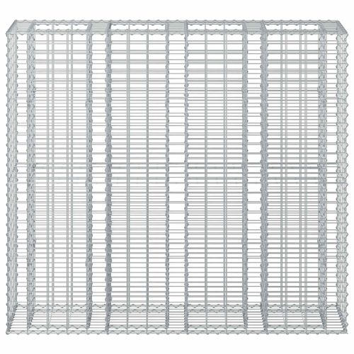 Габиона повдигнато легло 2 pcs Сребрист 170 x 50 x 150 см