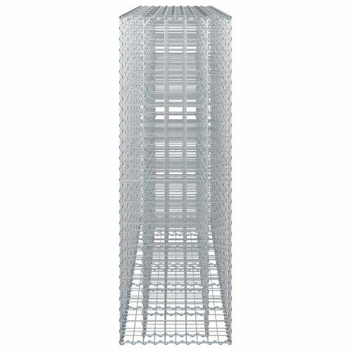 Габиона повдигнато легло 3 pcs Сребрист 250 x 50 x 150 см