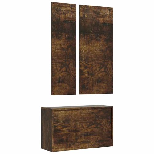 3-в-1 портманто, опушен дъб, инженерно дърво