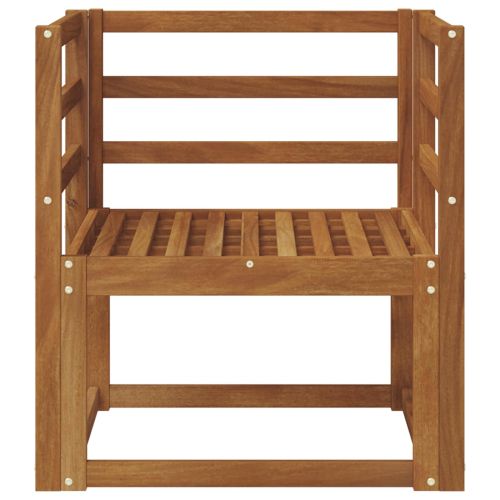 Външен диван Солидно акациево дърво Естествен